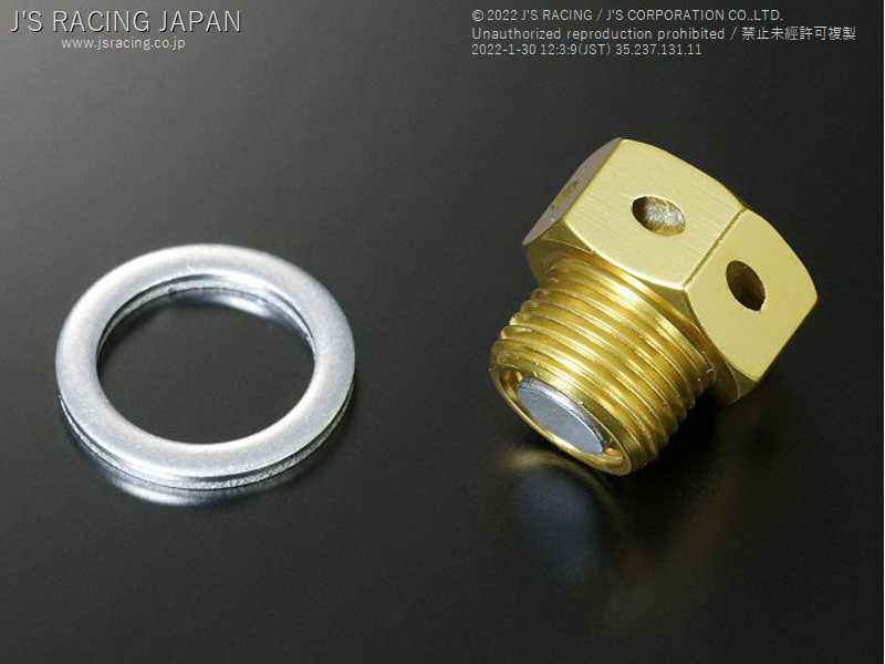J'S RACING SPL DIFFERENTIAL MAGNET DRAIN BOLT FOR HONDA S2000 AP1 2 F20C F22C MDB-S1-D