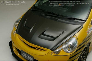 J'S RACING AERO BONNET TYPE-V FRP FOR HONDA FIT GD1 3 L13A L15A ABV-F1-F