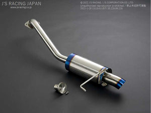 J'S RACING SUS EXHAUST PLUS REAR TAIL 50R FOR HONDA FIT GE8 L15A T304-F3-50R