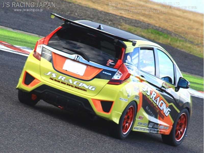 Js RACING 3D GT-WING1300 WET CARBON For HONDA FIT GK5 DGW-F5-W