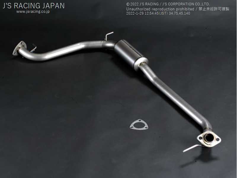 J'S RACING FX-PRO FULL TITANIUM MUFFLER CENTER PIPE 50CT FOR HONDA FIT GP4 RS FTM-F3HR-50CT