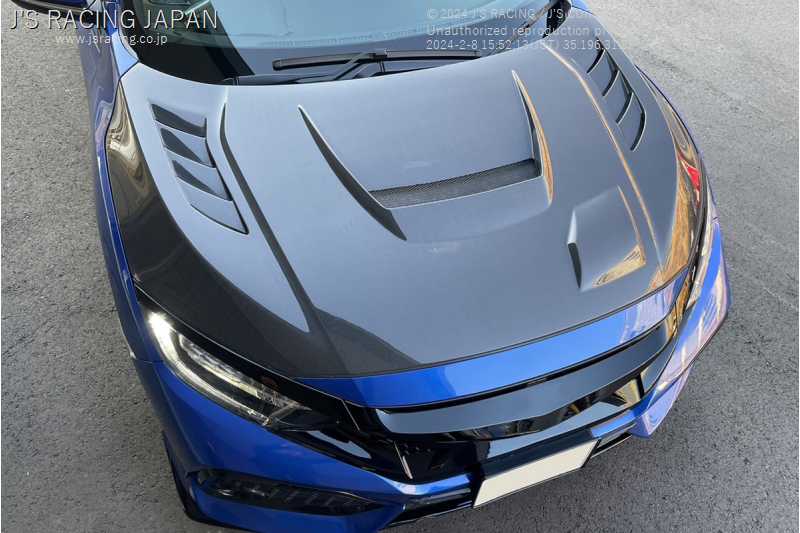 J'S RACING AERO BONNET TYPE-V FRP FOR HONDA CIVIC FK7 ABV-K7-F