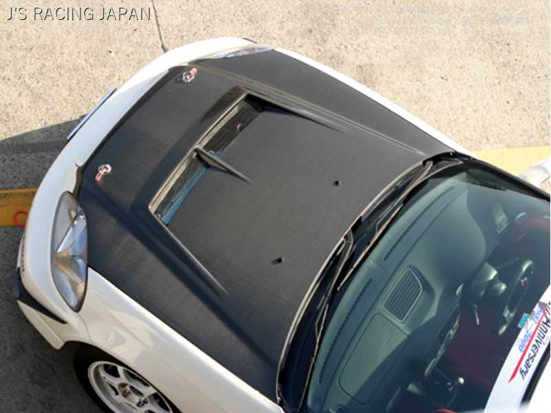 J'S RACING AERO BONNET TYPE-S FULL CARBON FOR HONDA CIVIC EK4 KOUKI B16A ABS-H4K-CC