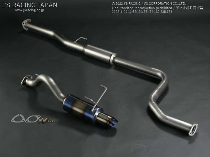 J'S RACING FX-PRO FULL TITANIUM MUFFLER 60RS FOR HONDA INTEGRA DB8 B18C FTM-T2F-60RS