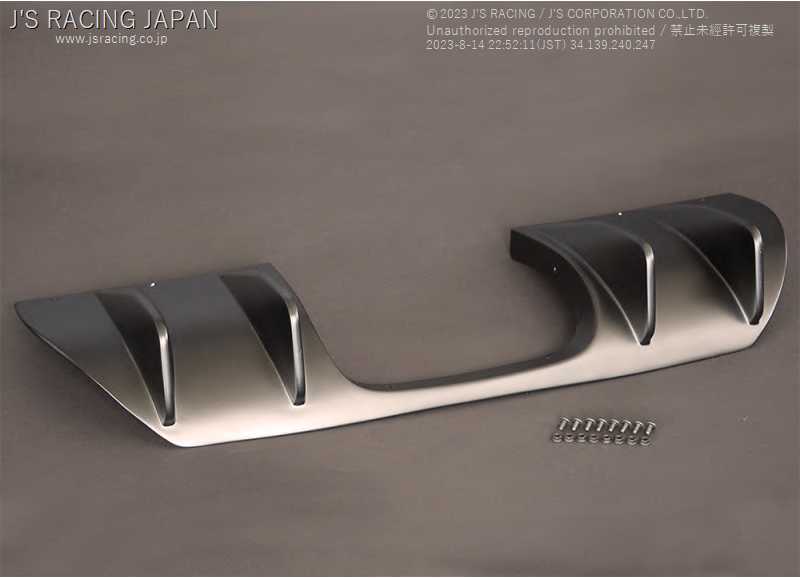 J'S RACING REAR DIFFUSER FRP FOR HONDA CIVIC FK8 RDF-K8-F - Black