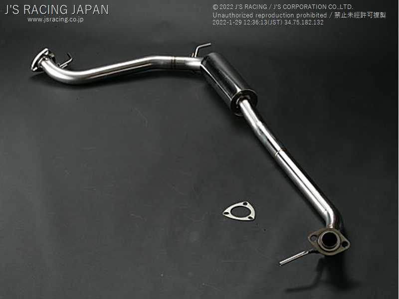 フィットge8 J's RACING SUS304マフラー J'S RACING R304 SUS EXHAUST SYSTEM CENTER PIPE 50CT FOR HONDA FIT