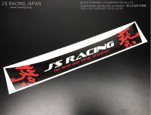 J'S RACING VISOR STICKER VS-01-BK