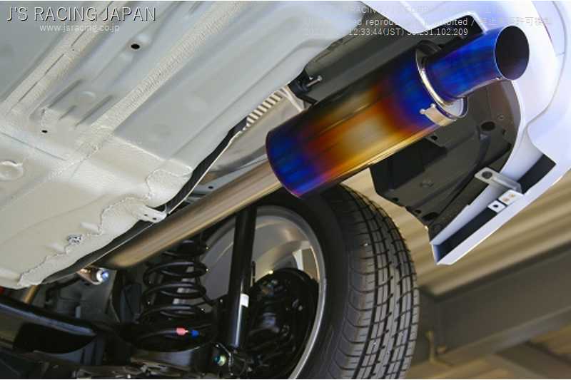 J'S RACING R304 SUS EXHAUST 50RS FOR HONDA INSIGHT ZE2 LDA-MF6