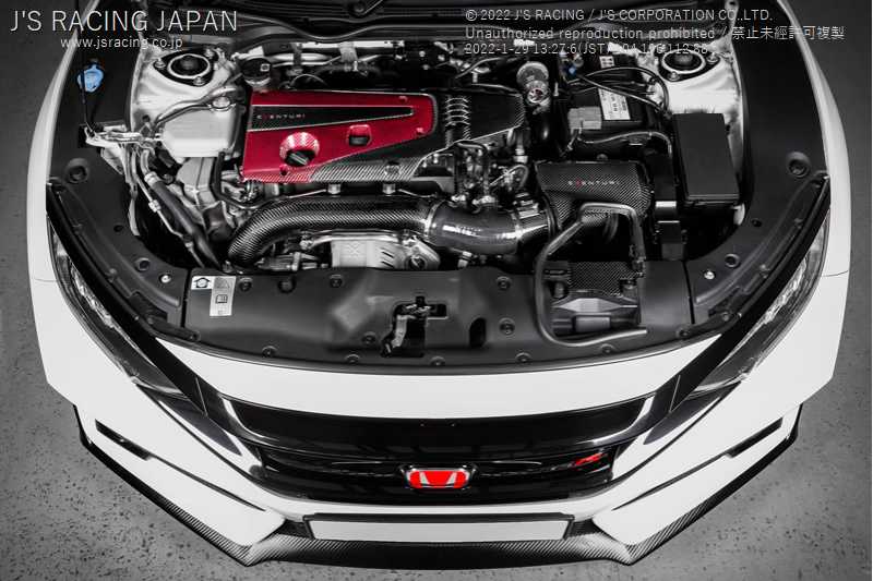 EVENTURI EVENTURI AIR INTAKE SYSTEM BLACK CARBON FOR HONDA CIVIC FK8 EV-K8-BC