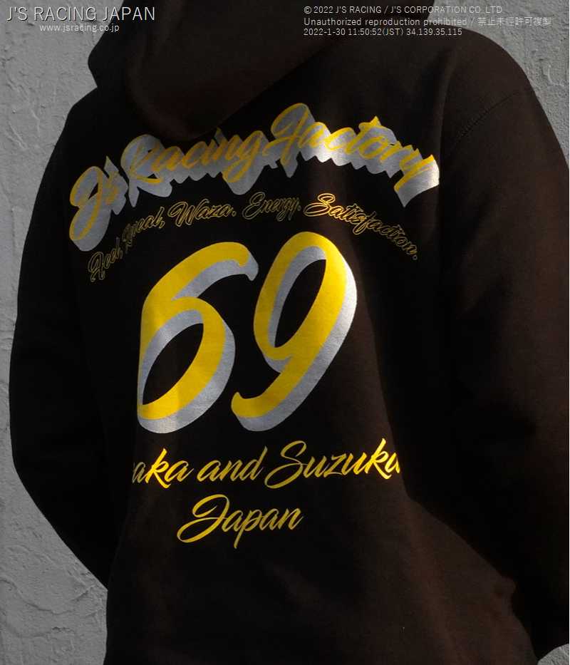 J'S RACING J'S MODE 21 FACTORY SWEATSHIRT HOODIE JMSP-PP21 - Black