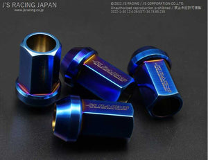 J'S RACING TITANIUM PENETRATION NUT 17HEX 5 HOLE PACK TNW-01-5H