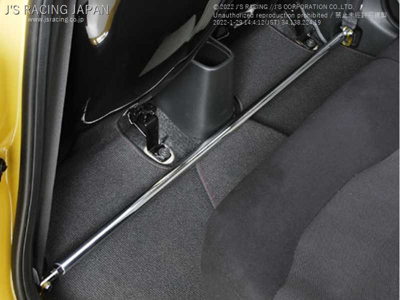 J'S RACING SPL FLOOR BAR FOR HONDA FIT GE SFB-F3 - Black Hawk Japan