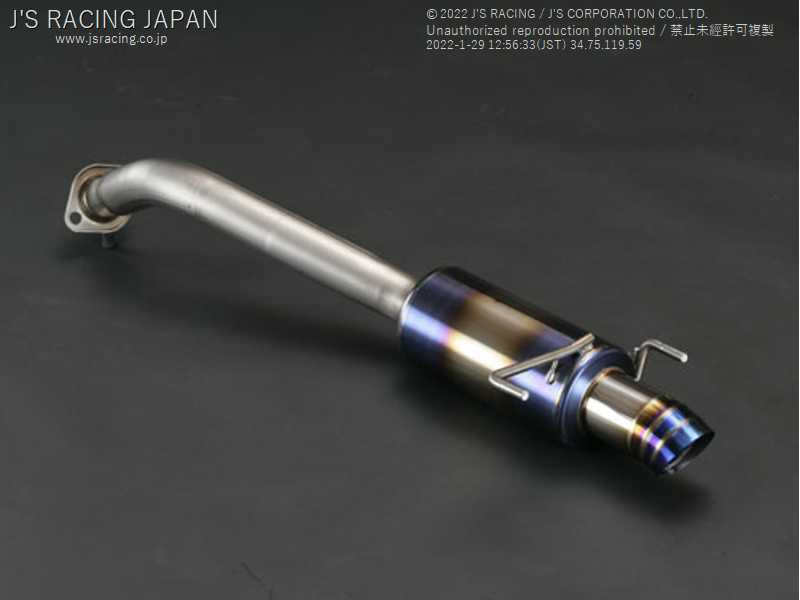 J'S RACING FX-PRO FULL TITANIUM MUFFLER REAR TAIL 60R FOR HONDA STREAM RN6 8 R18A R20A FTM-SM2-60R