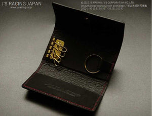 J'S RACING J'S MODE KEY CASE RED BLACK KCS-02-RD