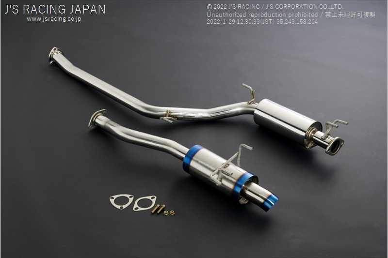 J's RACING R304 ステンレス センターパイプ ストリーム RN8用 J'S RACING R304 SUS EXHAUST 60RS FOR HONDA CIVIC FD2 K20A R304-D2