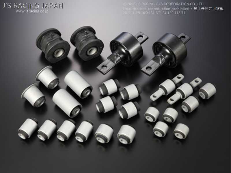 J'S RACING ARM REINFORCED BUSH COMPLETE SET FOR HONDA CIVIC EK9 B16B RACP-H5