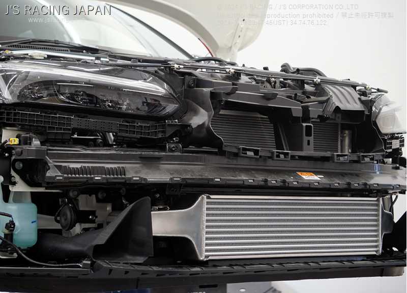 J'S RACING HYPER INTERCOOLER FOR HONDA CIVIC FL5 ICR-L5 - Black