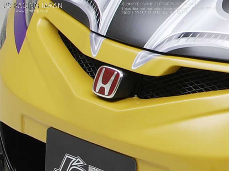 J'S RACING KOUKI FR GT BUMPER SPOILER HONDA EMBLEM FOR HONDA FIT GE8 L15A JSF-F3K-EM