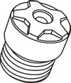 KYO-EI RACING COMPOSITE R40 ICONIX M14 PART 1PCS x1 ALUMINUM CLOSED END CAP M14xP1.25 ZCIA5A