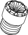 KYO-EI PARTS (1PC) CLOSED-END CAP (RESIN) M12xP1.5 ZCIF1U
