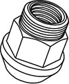 KYO-EI SUPPLEMENTARY PARTS PARTS 1PC 17HEX NUT M12xP1.25 ZLN3B