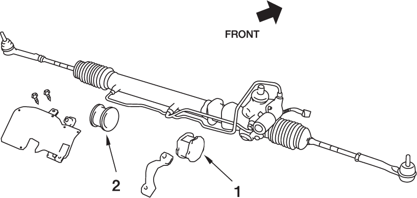 NISMO Reinforced Steering Gear Mount Bush  For Skyline R33 2WD With HICAS 54444-RS590