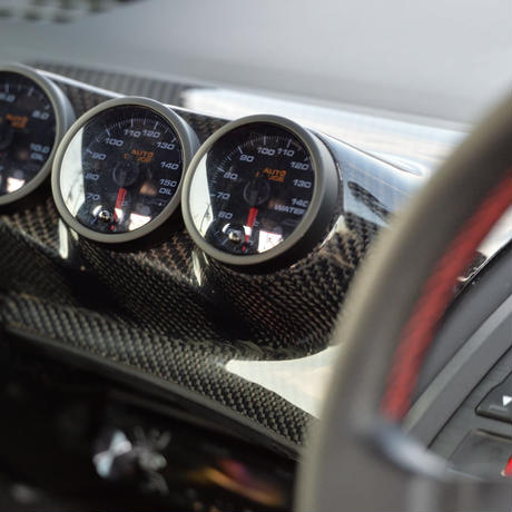 RESULT JAPAN TRIPLE METER HOOD 60Φ MADE OF CARBON FOR HONDA S660 JW5