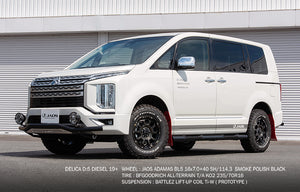 JAOS ADAMASBL5 16X7.0J 40 5H114.3 SMOKE POLISH BLACK WHEEL FOR MITSUBISHI DELICA D:5 B900670SPB