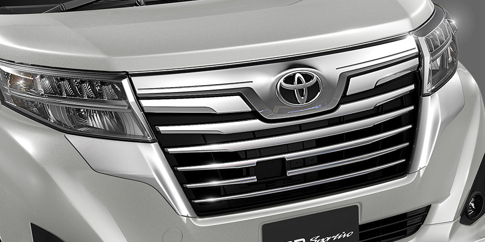 TRD FRONT BUMPER GARNISH SILVER  For RUMI 9##  MS312-B1006