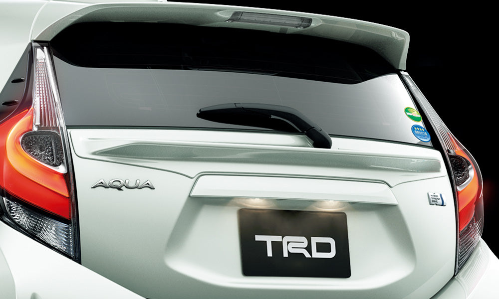 TRD TAILGATE SPOILER BLACK MICA (209)  For TOYOTA AQUA 1#  MS316-52001-C0