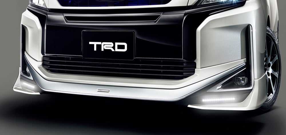 TRD FRONT SPOILER (WITH LED) BLACK (202)  For VOXY 8# V X  MS341-28044-C0