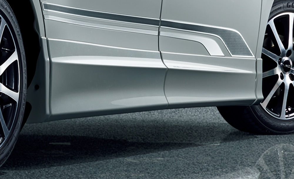 TRD SIDE SKIRTS LIGHTNING BLACK (224)  For VOXY 8# V X  MS344-28001-C3