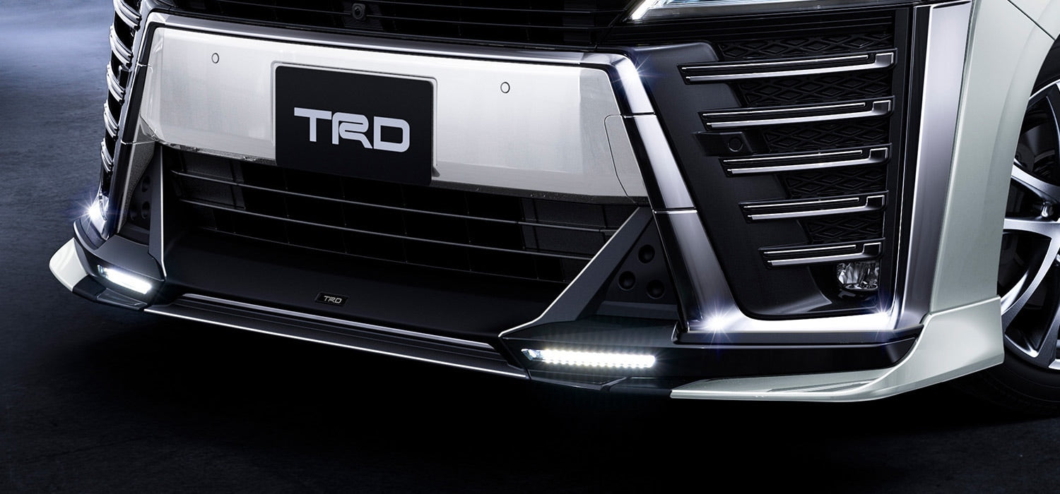 TRD FRONT SPOILER (NO LED) WHITE PEARL (070)  For VELLFIRE 3# Aero  MS341-58025-A0