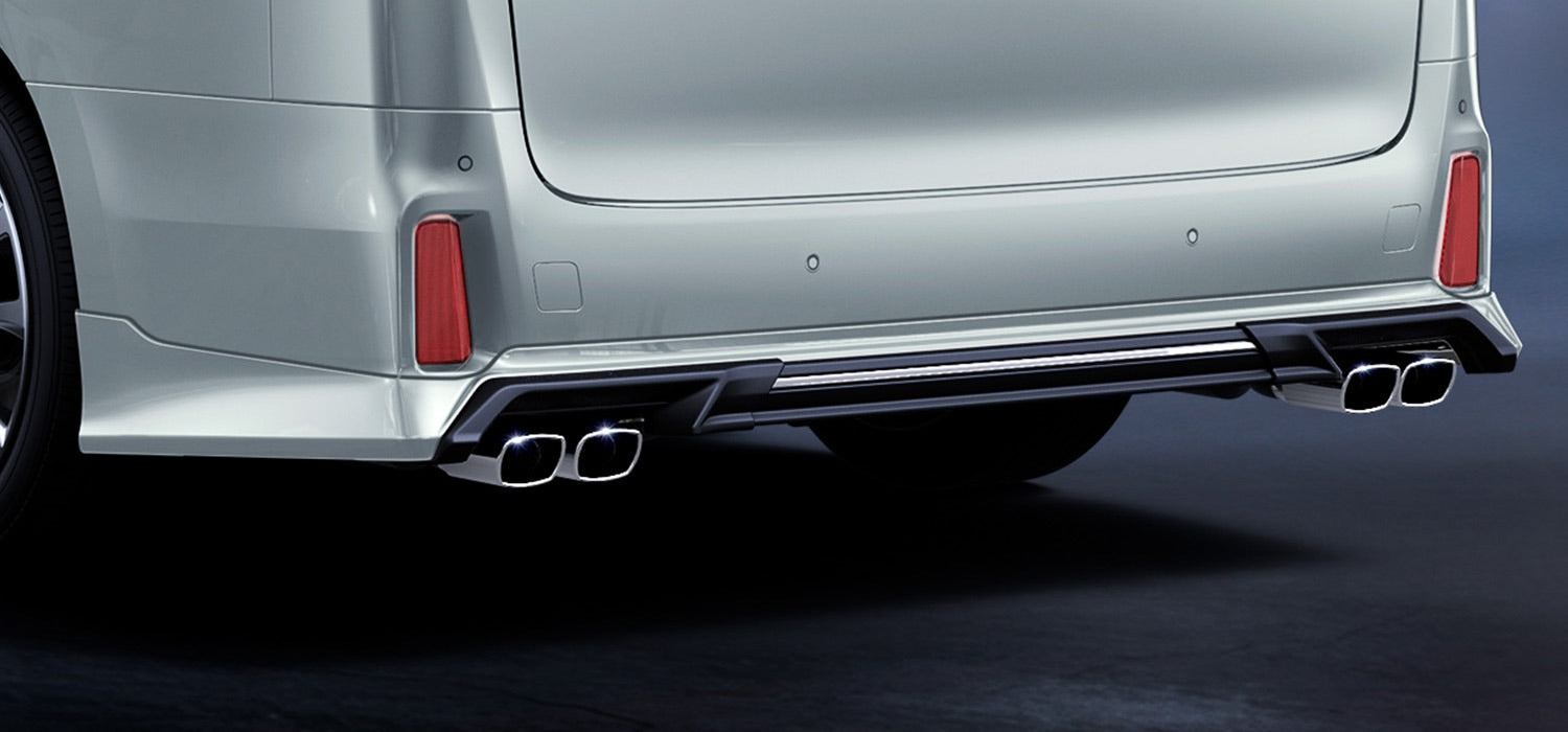 TRD REAR BUMPER SPOILER BLACK (202)  For VELLFIRE 3# Aero  MS343-58001-C0