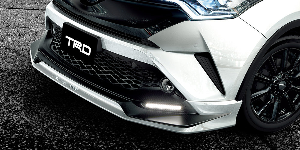 TRD FRONT SPOILER (WITH LED) WHITE PEARL CRYSTAL SHINE (070)  For TOYOTA C-HR 1# 5#  MS341-10001-A0