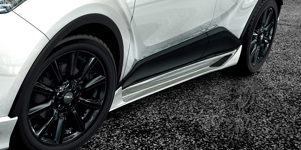 TRD SIDE SKIRTS WHITE PEARL CRYSTAL SHINE (070)  For TOYOTA C-HR 1# 5#  MS344-10001-A0
