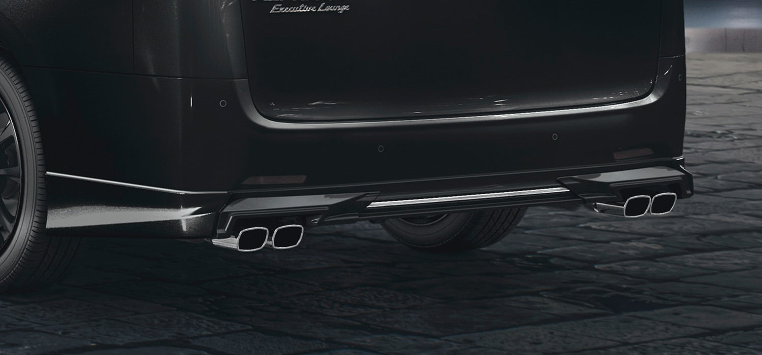 TRD REAR BUMPER SPOILER WHITE PEARL (070)  For Alphard 3# Std  MS343-58005-A0