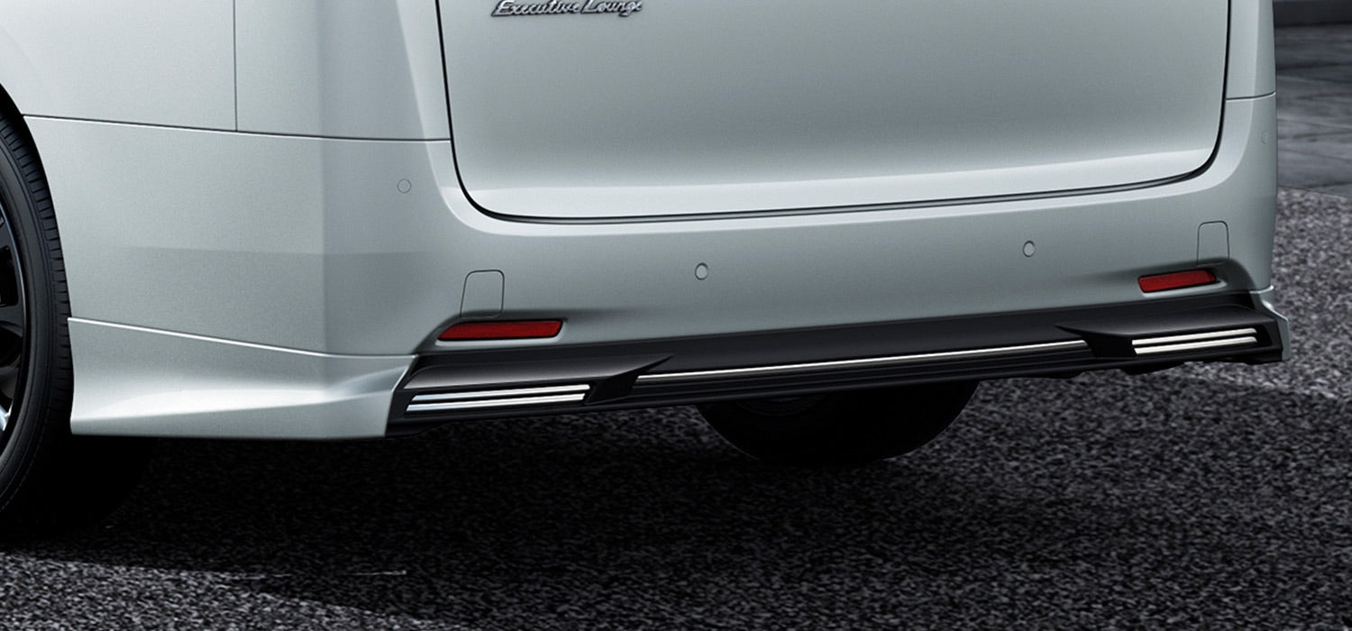 TRD REAR BUMPER SPOILER WHITE PEARL (070)  For VELLFIRE 3# STD  MS343-58007-A0