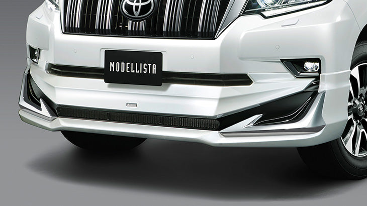 MODELLISTA FRONT SPOILER WHITE PEARL FOR TOYOTA LAND CRUISER PRADO TRJ150W D2531-56110-A0