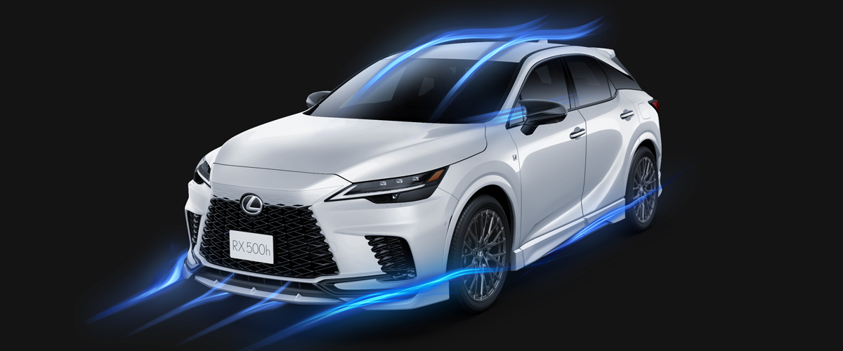 TRD AERODYNAMICS MIRROR COVER FOR LEXUS RX500H RX350 2022- FSPORT MS329-00002