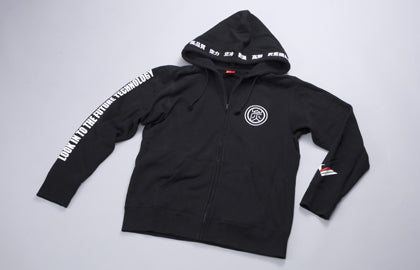 VARIS CHARCOAL MARK ZIP-UP PARKER BLACK L FOR  VACC-060-L