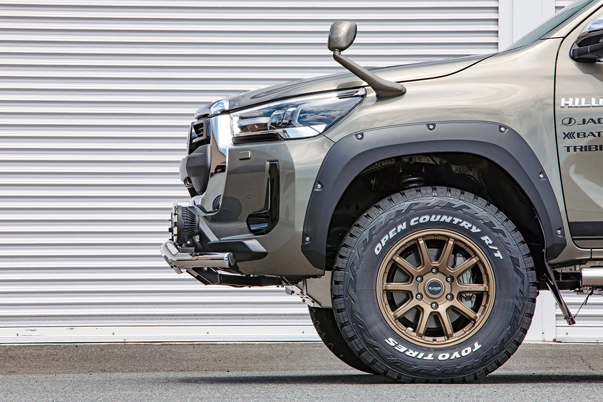 JAOS FRONT GRILLE GARNISH PAINTED MATTE BLACK FOR TOYOTA HILUX SURF 125 B062098MB