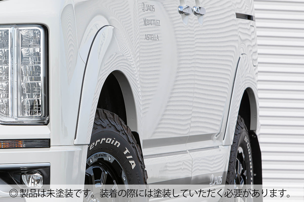 JAOS FENDER GARNISH TYPE-S UNPAINTED FOR MITSUBISHI DELICA D:5 2019- DIESEL B131306NP