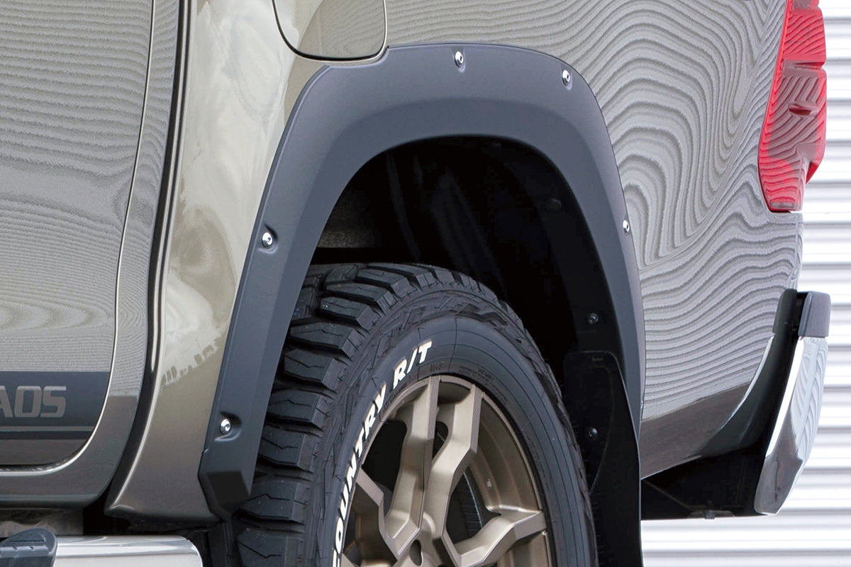 JAOS FENDER GARNISH TYPE-X UNPAINTED PRODUCT FOR TOYOTA HILUX SURF 125 B135098NP