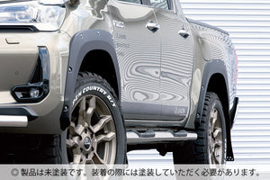 JAOS FENDER GARNISH TYPE-X UNPAINTED PRODUCT FOR TOYOTA HILUX SURF 125 B135098NP