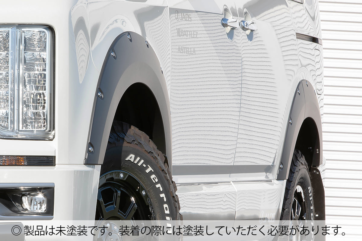 JAOS FENDER GARNISH TYPE-X UNPAINTED FOR MITSUBISHI DELICA D:5 2019- DIESEL B135306NP
