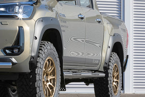 JAOS OVER FENDER TYPE-X PAINTED MATTE BLACK FOR TOYOTA HILUX SURF 125 B137098MB