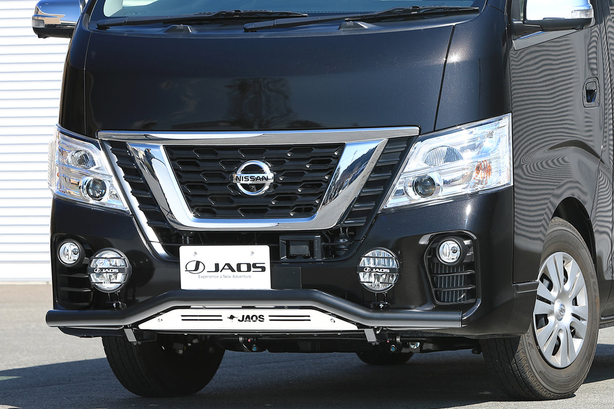 JAOS FRONT SKID BAR STANDARD BLACK BLAST FOR NISSAN NV350 CARAVAN B150484C