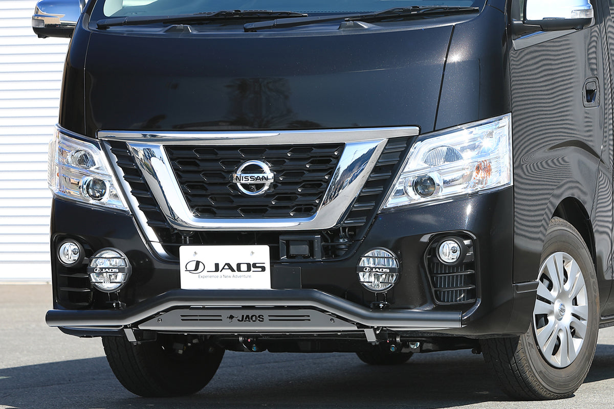 JAOS FRONT SKID BAR STANDARD BLACK BLACK FOR NISSAN NV350 CARAVAN B150484D