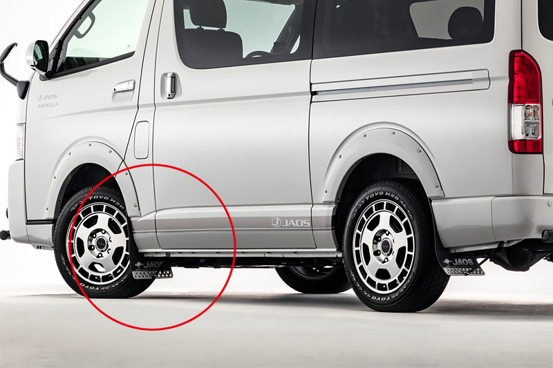 JAOS MUDGUARD III FRONT SET BLACK FOR TOYOTA HIACE 200 B622201F